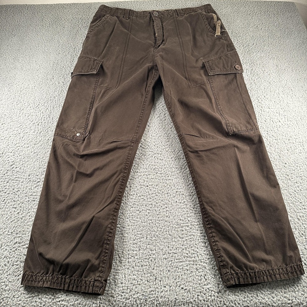 US Army Infantry Division Cargo Pants Mens 38x32 Brown Canvas Utility Military